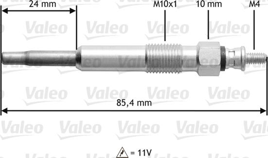 Valeo 345105 - Bougie de préchauffage cwaw.fr