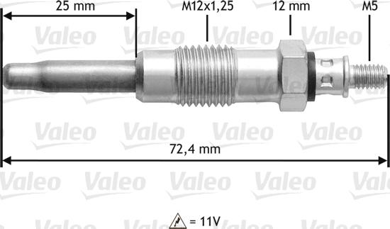 Valeo 345100 - Bougie de préchauffage cwaw.fr