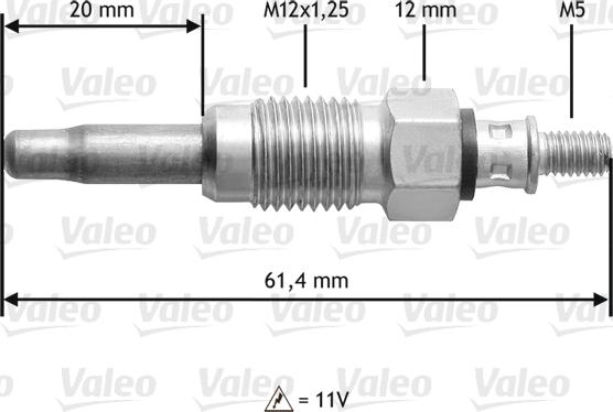 Valeo 345108 - Bougie de préchauffage cwaw.fr