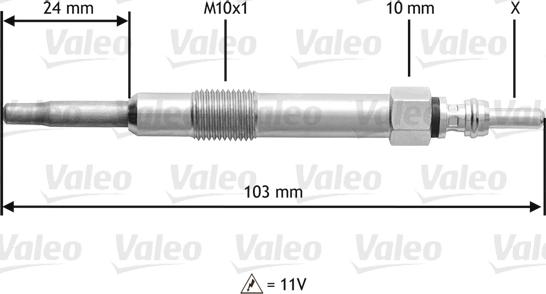 Valeo 345114 - Bougie de préchauffage cwaw.fr