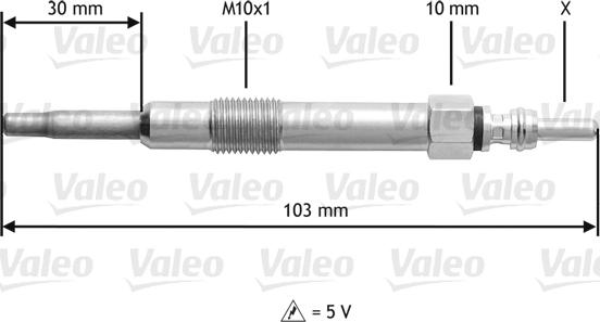 Valeo 345115 - Bougie de préchauffage cwaw.fr