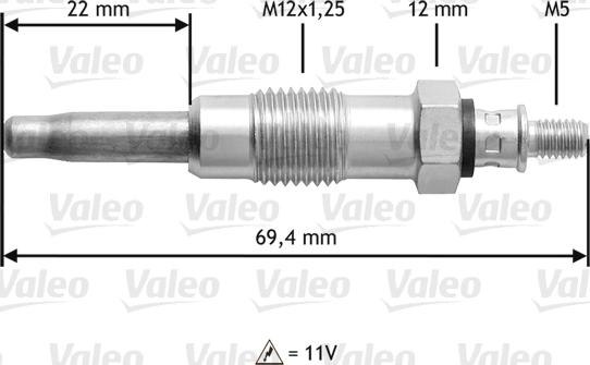 Valeo 345116 - Bougie de préchauffage cwaw.fr