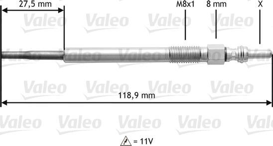 Valeo 345118 - Bougie de préchauffage cwaw.fr