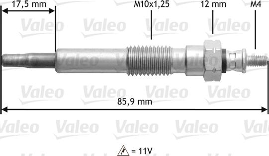 Valeo 345117 - Bougie de préchauffage cwaw.fr