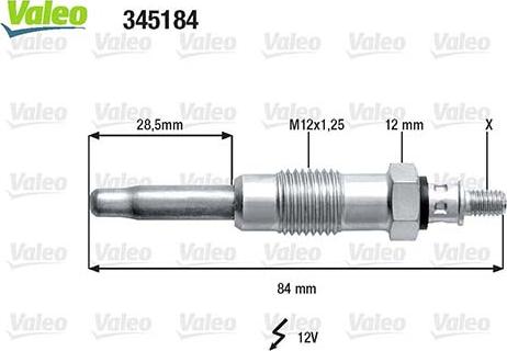 Valeo 345184 - Bougie de préchauffage cwaw.fr