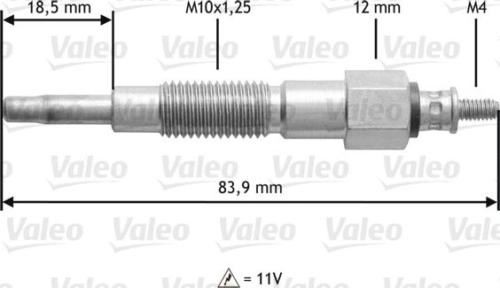 Valeo 345180 - Bougie de préchauffage cwaw.fr