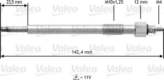 Valeo 345 187 - Bougie de préchauffage cwaw.fr