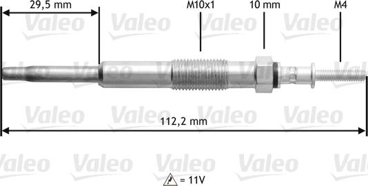 Valeo 345135 - Bougie de préchauffage cwaw.fr