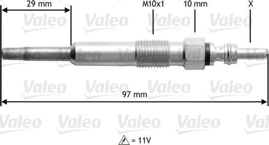 Valeo 345136 - Bougie de préchauffage cwaw.fr