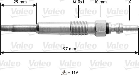 Valeo 345130 - Bougie de préchauffage cwaw.fr