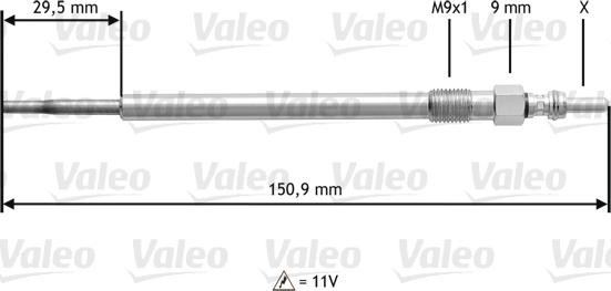 Valeo 345131 - Bougie de préchauffage cwaw.fr