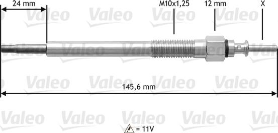 Valeo 345133 - Bougie de préchauffage cwaw.fr