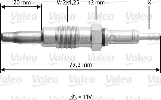 Valeo 345137 - Bougie de préchauffage cwaw.fr