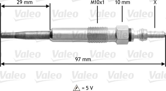 Valeo 345125 - Bougie de préchauffage cwaw.fr