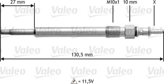 Valeo 345121 - Bougie de préchauffage cwaw.fr