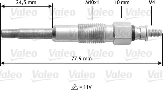 Valeo 345128 - Bougie de préchauffage cwaw.fr