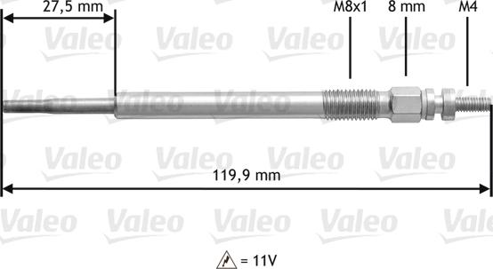 Valeo 345123 - Bougie de préchauffage cwaw.fr