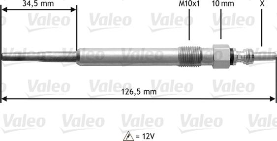 Valeo 345122 - Bougie de préchauffage cwaw.fr