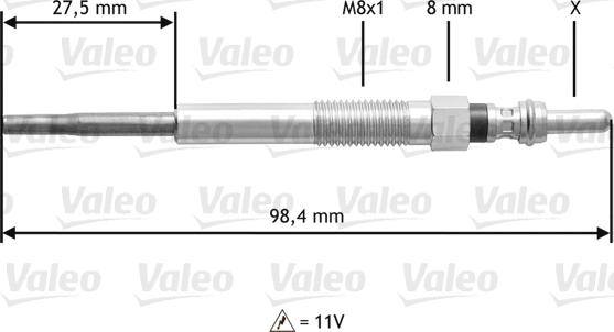 Valeo 345 175 - Bougie de préchauffage cwaw.fr