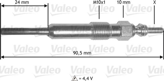 Valeo 345172 - Bougie de préchauffage cwaw.fr