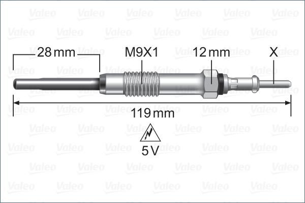 Valeo 345248 - Bougie de préchauffage cwaw.fr