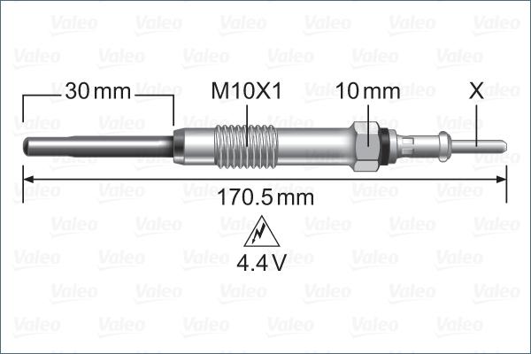 Valeo 345247 - Bougie de préchauffage cwaw.fr