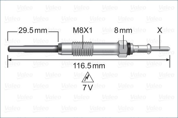 Valeo 345255 - Bougie de préchauffage cwaw.fr