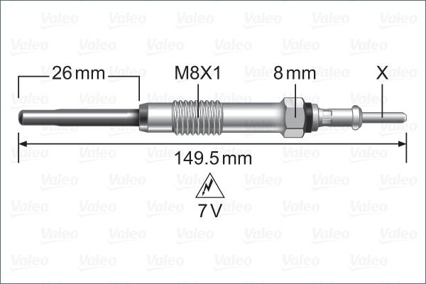 Valeo 345253 - Bougie de préchauffage cwaw.fr