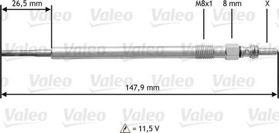 Valeo 345204 - Bougie de préchauffage cwaw.fr