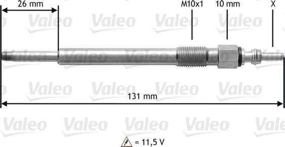 Valeo 345201 - Bougie de préchauffage cwaw.fr