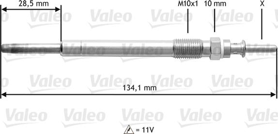 Valeo 345208 - Bougie de préchauffage cwaw.fr