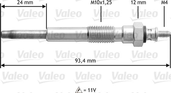 Valeo 345207 - Bougie de préchauffage cwaw.fr