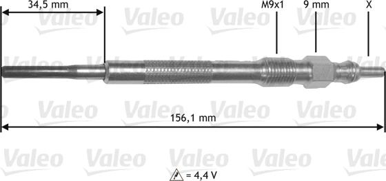 Valeo 345219 - Bougie de préchauffage cwaw.fr