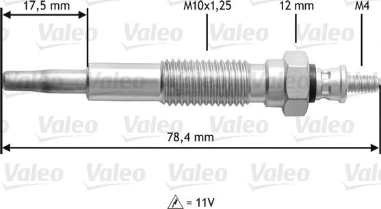 Valeo 345214 - Bougie de préchauffage cwaw.fr