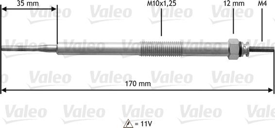 Valeo 345216 - Bougie de préchauffage cwaw.fr