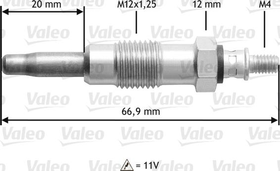 Valeo 345210 - Bougie de préchauffage cwaw.fr