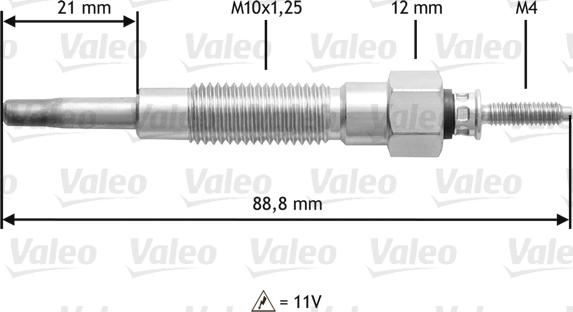 Valeo 345213 - Bougie de préchauffage cwaw.fr