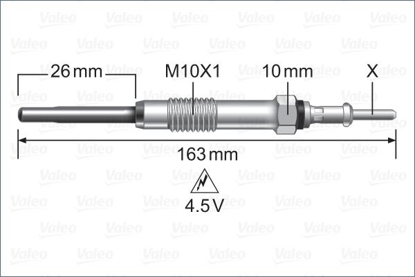 Valeo 345235 - Bougie de préchauffage cwaw.fr