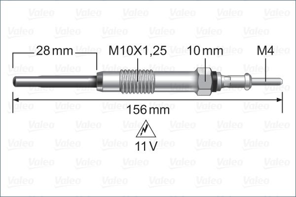 Valeo 345236 - Bougie de préchauffage cwaw.fr