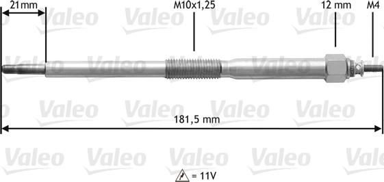 Valeo 345220 - Bougie de préchauffage cwaw.fr