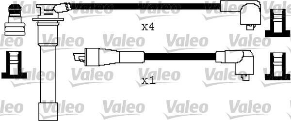 Valeo 346495 - Kit de câbles d'allumage cwaw.fr