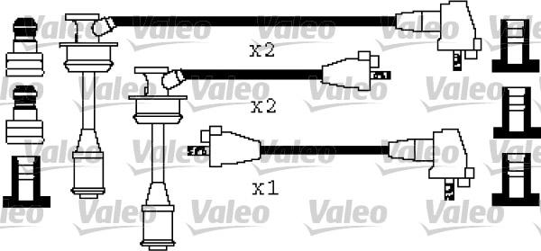 Valeo 346447 - Kit de câbles d'allumage cwaw.fr