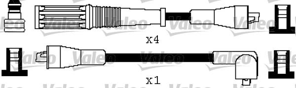 Valeo 346458 - Kit de câbles d'allumage cwaw.fr