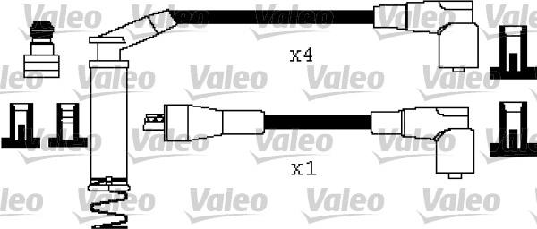 Valeo 346403 - Kit de câbles d'allumage cwaw.fr