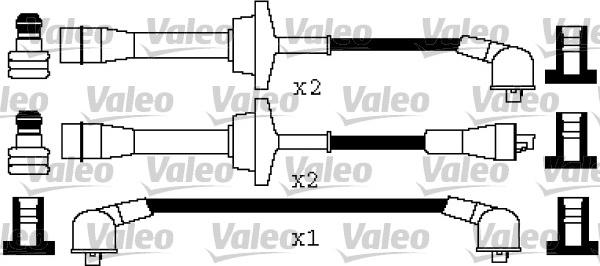 Valeo 346439 - Kit de câbles d'allumage cwaw.fr