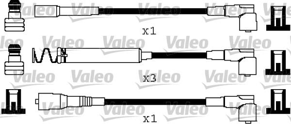 Valeo 346669 - Kit de câbles d'allumage cwaw.fr