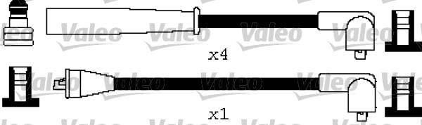 Valeo 346603 - Kit de câbles d'allumage cwaw.fr