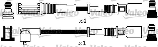 Valeo 346618 - Kit de câbles d'allumage cwaw.fr