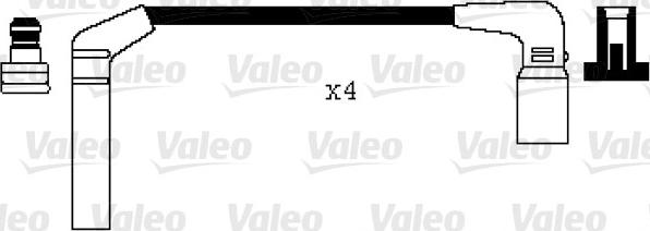 Valeo 346040 - Kit de câbles d'allumage cwaw.fr