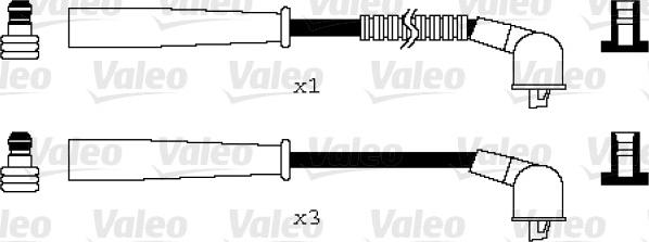 Valeo 346084 - Kit de câbles d'allumage cwaw.fr